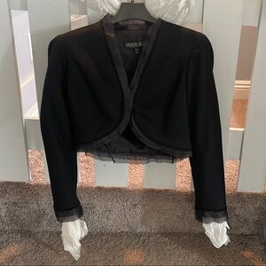 Lafayette 148 New York Black Blazer Sleek Fitted Design